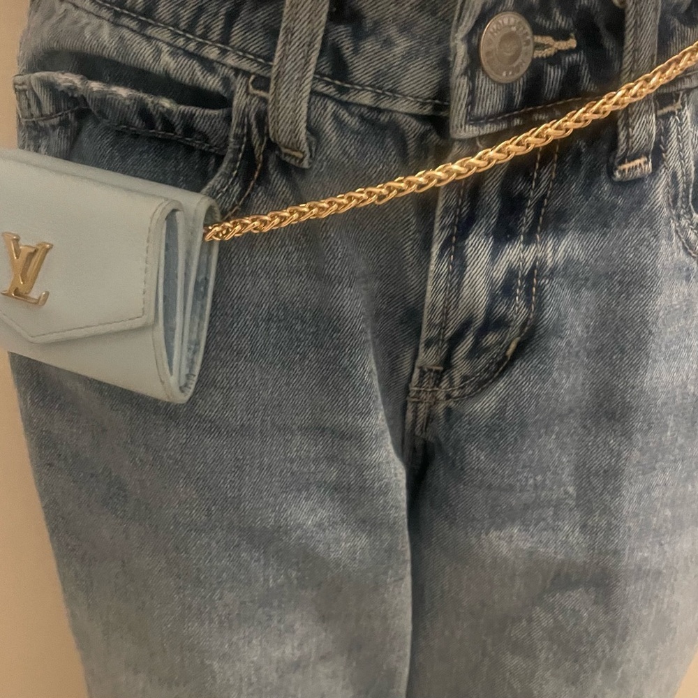 Louis Vuitton rare lock Light mini Blue Wallet - Picture 5 of 16